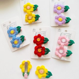 Flower embroidery card pliers clip