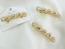 7 cm French clip with pearl top