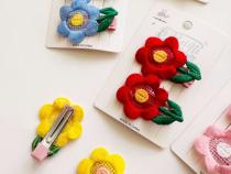 Flower embroidery card pliers clip