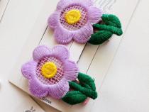 Flower embroidery card pliers clip